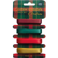 Zestaw wstążek 4x2m CHRISTMAS INTERDRUK