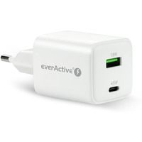 adowarka sieciowa 230V EVERACTIVE SC-450Q 1xUSB-A + 1xUSB-C 45W biaa