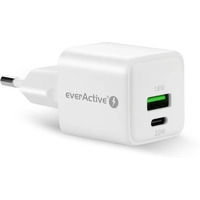 adowarka sieciowa 230V EVERACTIVE SC-330Q 1xUSB-A + 1xUSB-C 20W biaa