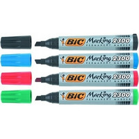 Markery permanentne BIC ECO 2300 mix 4 kolory cita kocwka 8209222